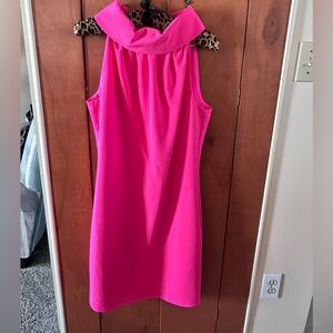 Sail to Sable Vibrant Pink Backless Dress